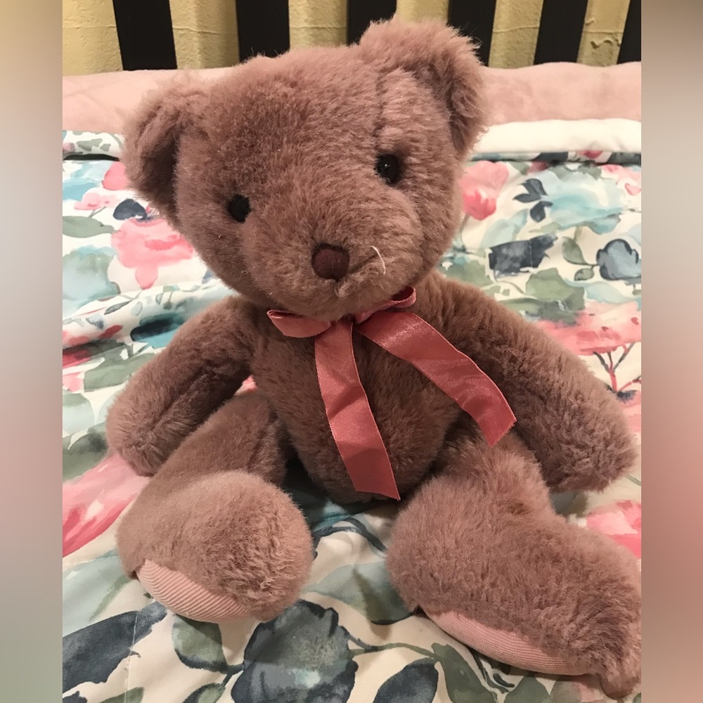 Lavender/pinkish bear hugs plush